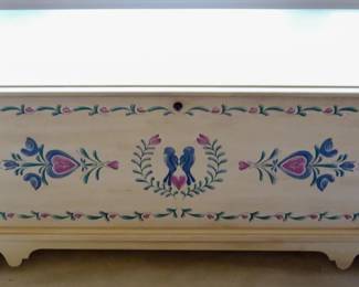 1002 - Painted Blanket Box by Lane 22x48x17
