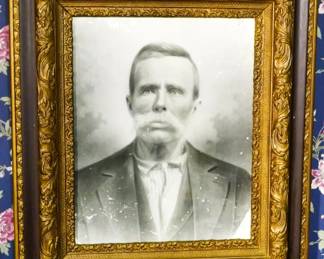 13 - Portrait of Man in Vintage Carved Frame 30x26
