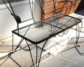 15h - Outdoor Metal Garden Settee 32 x 40 x 24
