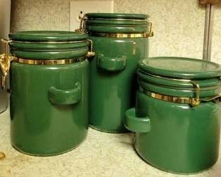 332 - 3 Green Canisters
