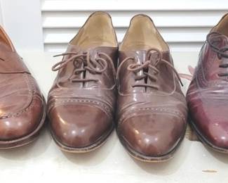 446 - 3 Pairs of Men's Dress Shoes J. Crew Ludlow loafers, size 11.5 Bally Made in Italy, size 11.5 Bostonian, size 11.5
