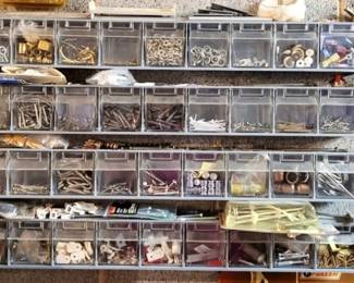 1639 - Wall Bin w/ Contents
