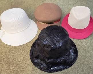 372 - Assorted Ladies Hat to include a Rain Hat Nine West & More
