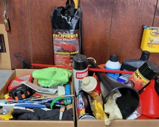 813 - 2 Box lots of Assorted Items to include Car Duster
