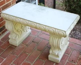 18h - Concrete Garden Bench 18 x 30 x 15
