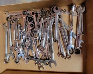 168 - Box lot of Assorted Wrenches

