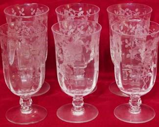 119 - 6 Fostoria Willowmere Juice Glasses 5"
