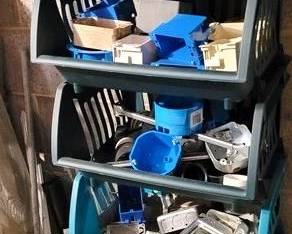 1618 - 6 Bins with Contents
