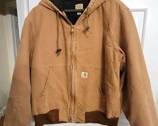 469 - Carhartt Hooded Work Zippered Jacket, size L
