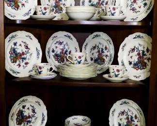 68 - 48pc Wedgwood China Set Williamsburg Potpourri
