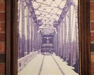 22h - Framed Train Print 25.5 x 21.5
