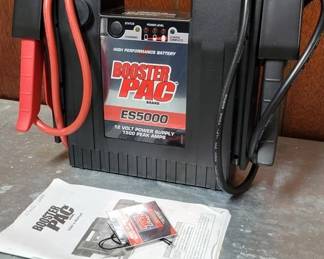 159 - Booster Pac ES5000 w/ manual You are buying a used as-is electric/electronic item. We do not guarantee all components are present, and if it is not expressly stated, it is untested.
