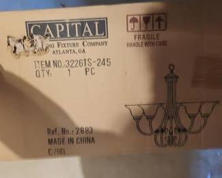 1583 - Chandelier new in box
