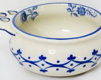 57 - Andrea by Sadek Blue in Bloom Finger Bowl
