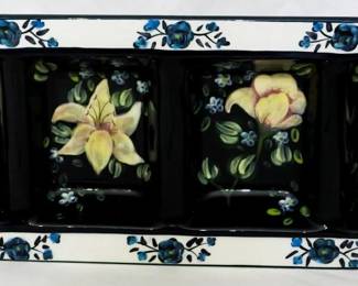 70 - Certified International Divided Platter 19x8
