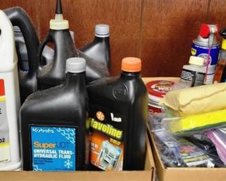 816 - 2 box lots of Assorted Items to include oil
