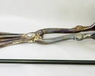 52 - Mother of Pearl Snuffer & Silver Server

