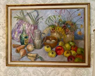  Julian Paweł Dadlez (Ukranian/Polish, 1893-1979), Still Life with Apples