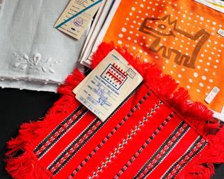 Table linens from travels