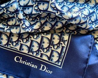 Vintage Christian Dior silk scarf