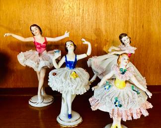Vintage porcelain ballet figurines