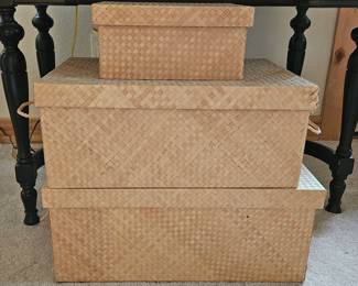 3 - stackable/nesting baskets