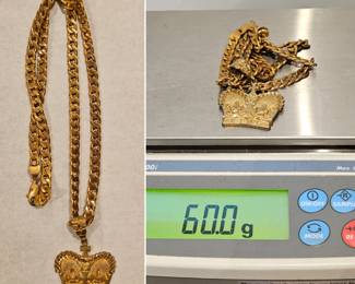 14K Necklace and Pendant