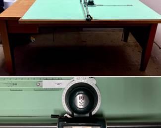 Draftsman Table w/Keuffel Esser drafting table arm