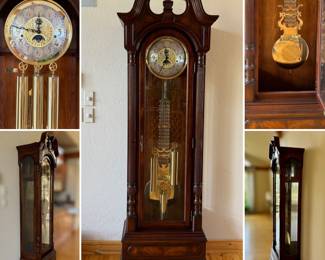 Sligh Grandfather clock - chimes on the quarter hour