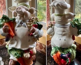 Large ceramic kitchen piggie