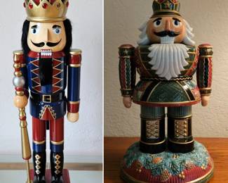 Generic Nutcracker & a ceramic Fritz & Floyd Nutcracker