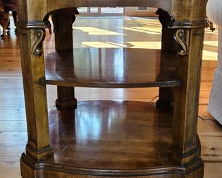 1970s wood side table