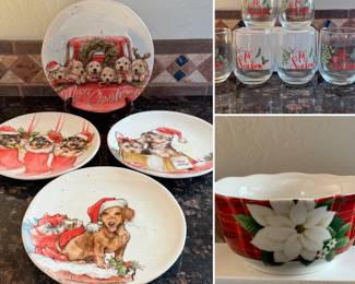Christmas dishwares
