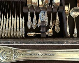 Wallace Sterling Silver "Sir Christopher" large set for 12