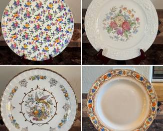 Misc. single decorative china plates