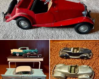 "Model Toys" Rossmoyne, OH roadster, Bellair models and tiny vintage metal cars