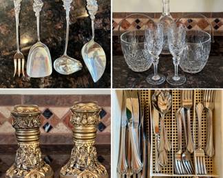 Misc. silverplate - crystal - decorative - everyday silverware