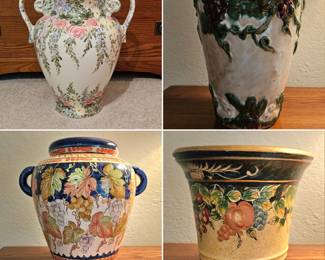 Large vases - some from Italy
