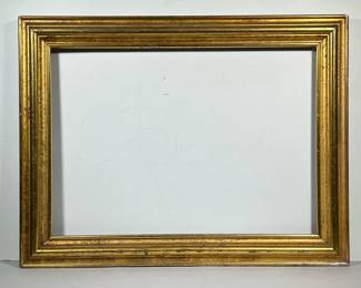 ANTIQUE CARVED WOOD & GILT FRAME | Antique carved wood frame with gilt decoration, 18 x 25.5 in. Sight - w. 24 x l. 31.5 in