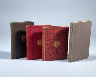 (4pc) SHORT STORIES & PLAYS | Including: The Jungle Book by Rudyard Kipling in one volume from The English Library (1897), Little Lord Fauntleroy by Frances Hodgson Burnett (1887), Redemption and Two Other Plays by Leo Tolstoy (1919), And The Jews by Hilaire Belloc (1928) - w. 4.5 x l. 7 in (largest)