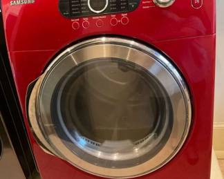 Red Samsung Dryer