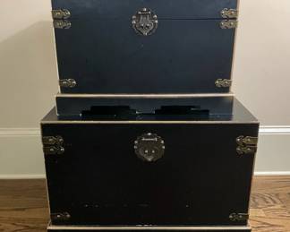 Black Decorative Footlockers