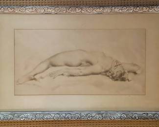 46" x 30" Signed Ponsard