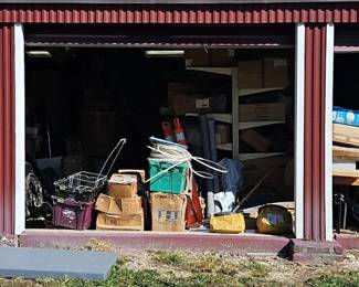 Household Goods, Outdoor Items, Double Sided Gondola Shelving, And More