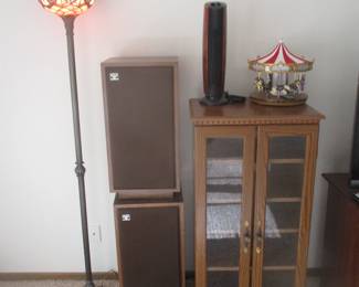 stereo equipment and cabinet