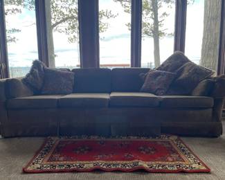 High-quality, 7-foot-long sofa with an easy-going, classic style. Perfect for naps, games, and entertaining, it offers incredible comfort with a worn-in charm that's ready for many more years of cozy relaxation.