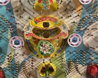 Original Pachinko Machine! Collectors Dream! With a cult classic following, mid-20th century Pachinko machines have become prized collector's items, celebrated for their craftsmanship, nostalgic charm, and decorative appeal. Beyond Japan, enthusiasts collect these unique vintage pieces as captivating displays for their homes. Pachinko machines blend entertainment, nostalgia, and cultural intrigue, making them fascinating collectibles and conversation pieces that bring a touch of Japanese gaming history into any space.