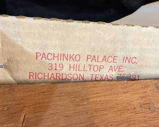 Original Pachinko Machine! What a find! With a cult classic following, mid-20th century Pachinko machines have become prized collector's items, celebrated for their craftsmanship, nostalgic charm, and decorative appeal. Beyond Japan, enthusiasts collect these unique vintage pieces as captivating displays for their homes. Pachinko machines blend entertainment, nostalgia, and cultural intrigue, making them fascinating collectibles and conversation pieces that bring a touch of Japanese gaming history into any space.