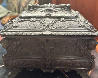 Pewter Italian jewelry box