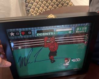 Mike Tyson signed puchout
